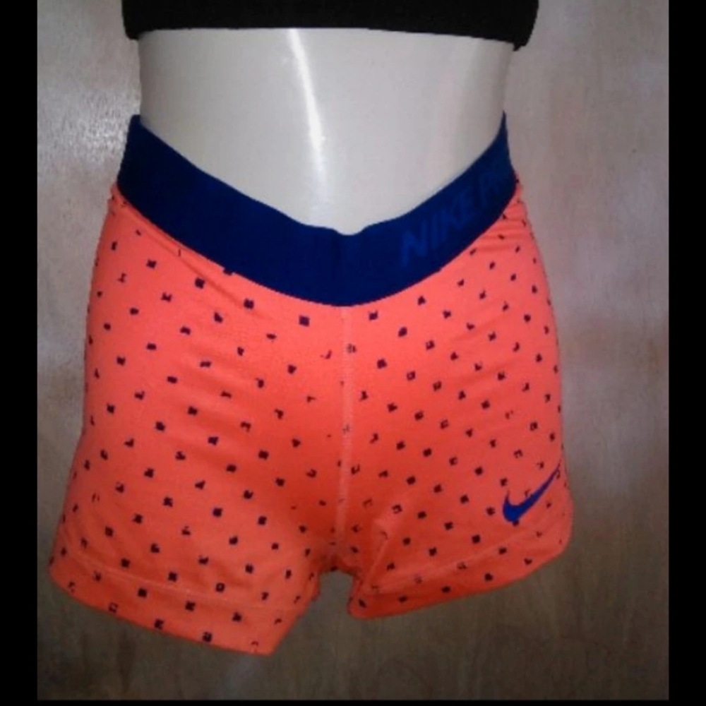 Nike Dotted Orange and Blue Shorts